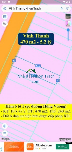 Bán đất vườn nhơn trạch gần vành đai 3 vị trí đẹp giá tốt 4tr/m2