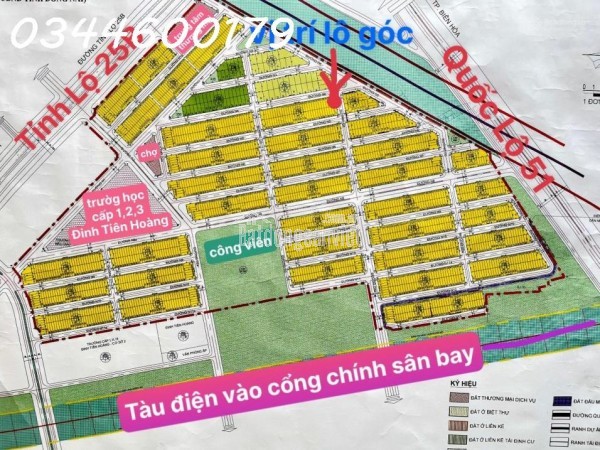 Chỉ hơn 1,85 tỷ sở hữu ngay lô cực đẹp N4 N5 N6 N7 N8 N9 KDC An Thuận cổng chính sân bay Long